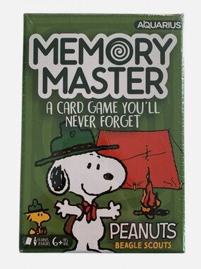 Memory Master Card Game Peanuts Snoopy Beagle Scouts